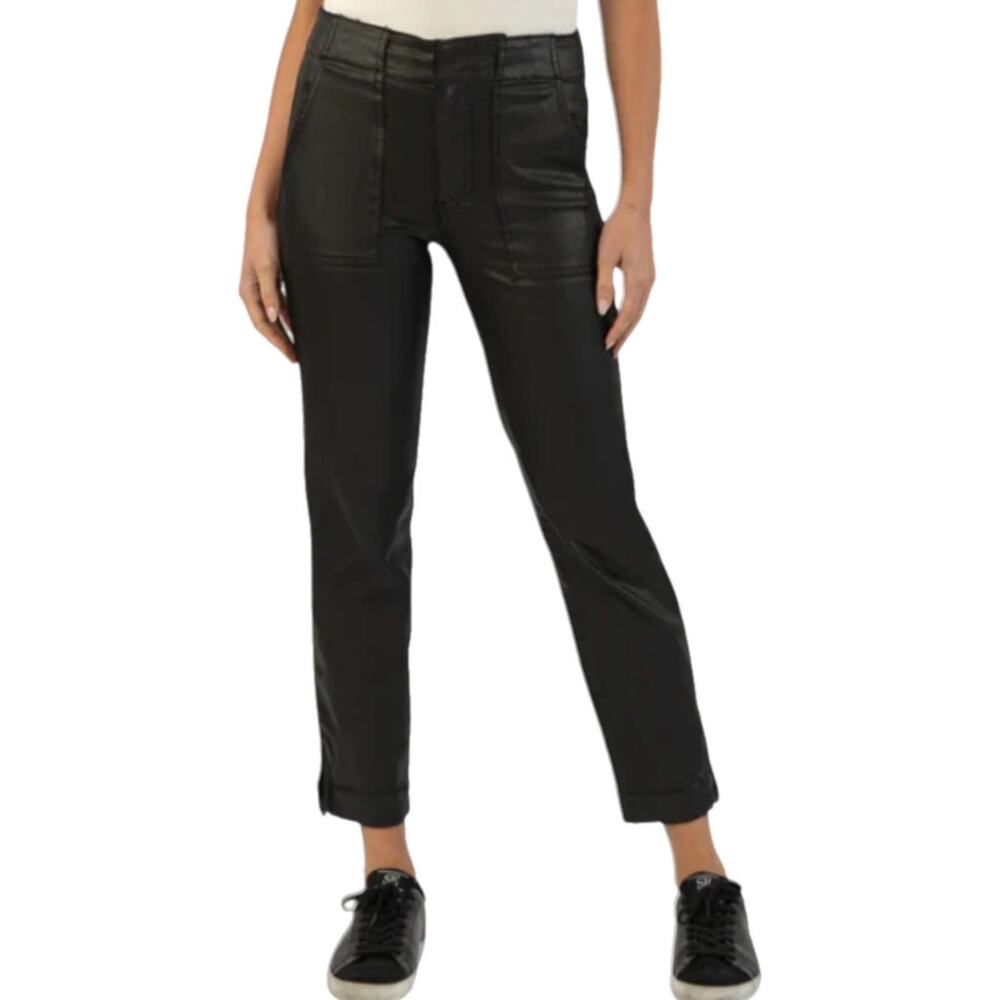 KUT REESE FAUX LEATHER PANTS SIZE: 0